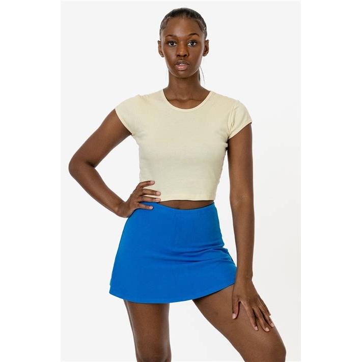 Los Angeles Apparel garment-dye Cheer Skort in blue