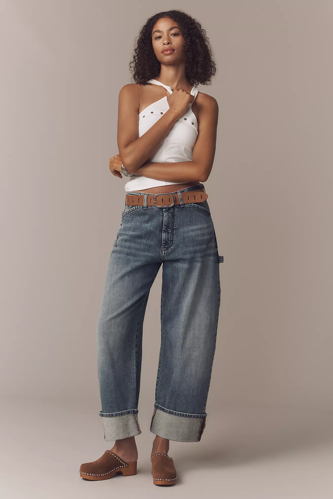 Pilcro Kayden high-rise carpenter barrel jeans